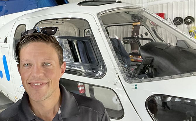 Maxime, pilote instructeur hélicoptère